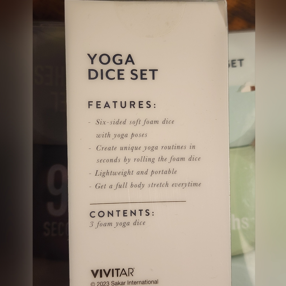 🔴Yoga Dice Set - 3 Pieces Exercise Routine - Picture 4 of 4